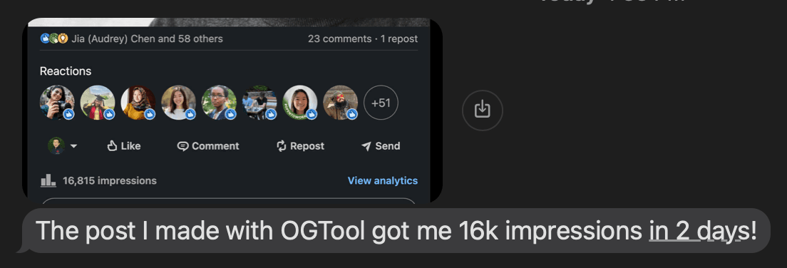 Customer 16K Impressions 2 Days